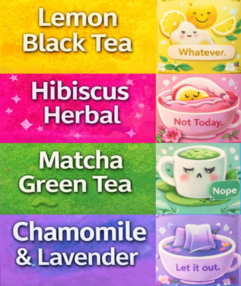 Negativitea Variety Pack- 20 Premium Tea Bags & Surprise