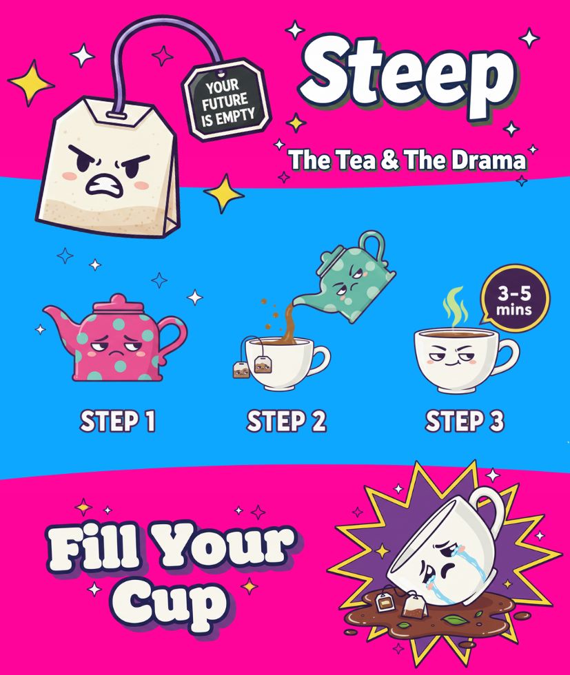 Negativitea Variety Pack- 20 Premium Tea Bags & Surprise