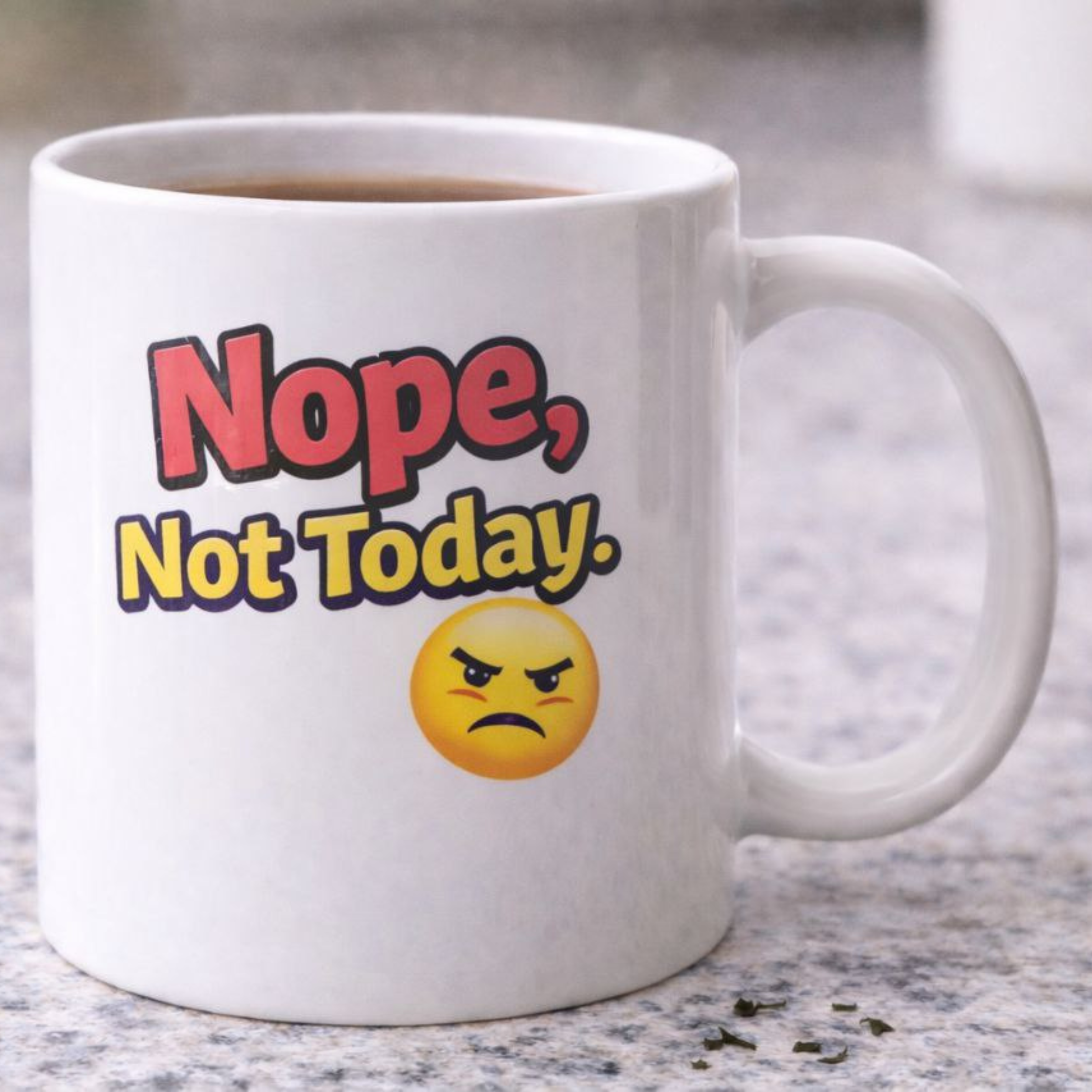 Negativitea "Nope, Not Today" Signature Ceramic Mug