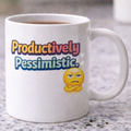 Negativitea "Productively Pessimistic" Ceramic Mug