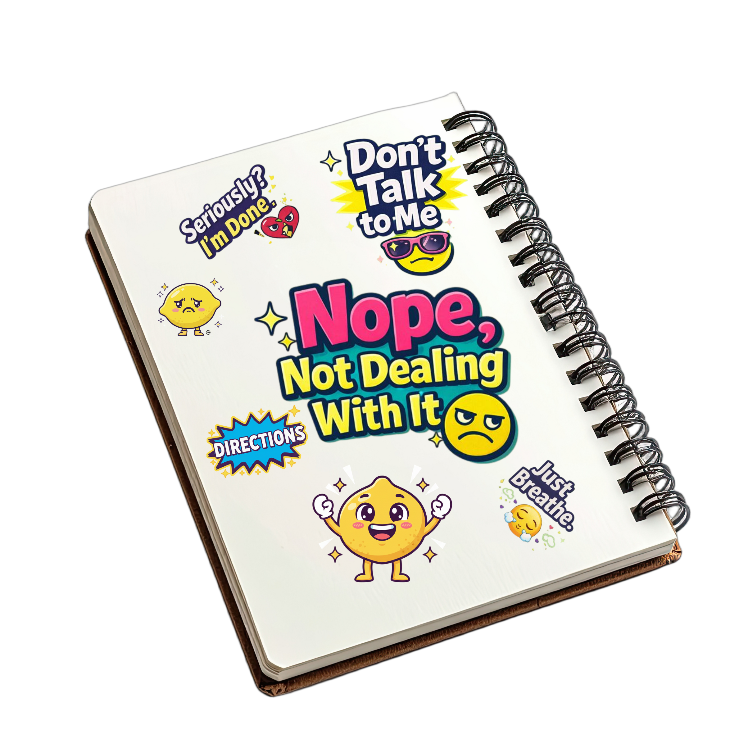 Negativitea "Mood & Musings" Spiral Journal