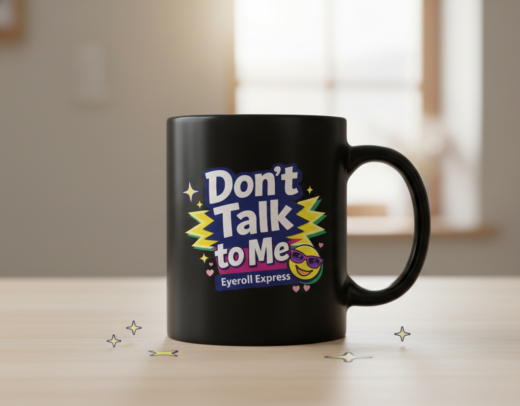 Negativitea "Don't Talk to Me" Eyeroll Express Mug