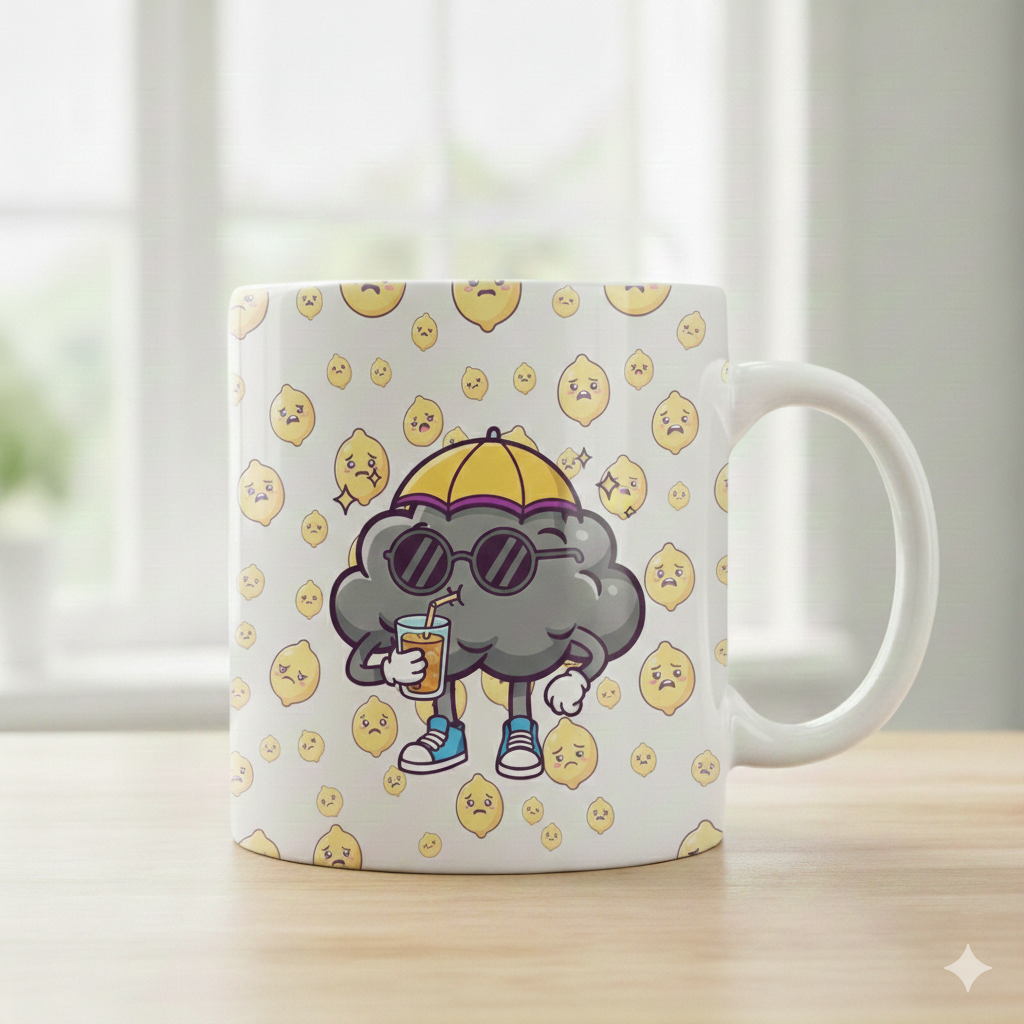 Negativitea "Main Character Misery" Rain Cloud Mug