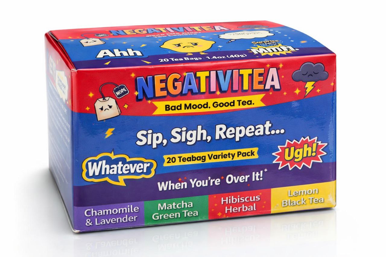 Negativitea Variety Pack- 20 Premium Tea Bags & Surprise