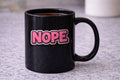 Negativitea "NOPE" Matte Black Signature Mug