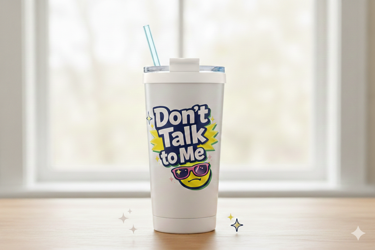 Negativitea "Don’t Talk to Me" Insulated Travel Tumbler